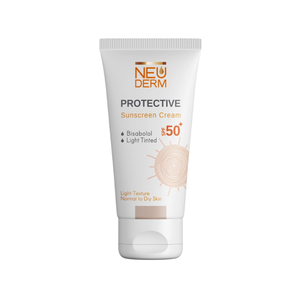 کرم ضد آفتاب رنگی SPF50 نئودرم مناسب پوست خشک و نرمال